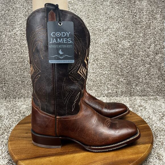 Cody James Blue Collection Western Boot Honey Men's TWO DIFFERENT SIZES 9/9.5D - Picture 1 of 11